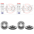 SET-BR09B55111-A Front and Rear Brake Disc, Coated, Plain Surface, 5 Lugs