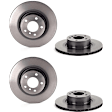 SET-BR09B56911-2 Rear Brake Disc, Coated, Plain Surface, Vented, 5 Lugs, 330 mm