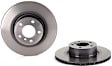 SET-BR09B56911-2 Rear Brake Disc, Coated, Plain Surface, Vented, 5 Lugs, 330 mm