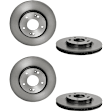 SET-BR09C24911-2 Front Brake Disc, Coated, Plain Surface, Vented, 5 Lugs, 280 mm