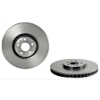SET-BR09C93611-A Front and Rear Brake Disc, Plain Surface, Vented, 5 Lugs