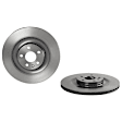 SET-BR09C93611-A Front and Rear Brake Disc, Plain Surface, Vented, 5 Lugs