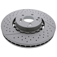 SET-BR2194210212-A Front and Rear Brake Disc, Front-Cross-drilled and Slotted/Rear-Cross-Drilled