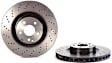 SET-BR221421161207-2 Front Brake Disc, Coated, Cross-Drilled, 5 Lugs, 350 mm