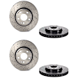 SET-BR246421251207-2 Front Brake Disc, Coated, Cross-Drilled, 5 Lugs, 295 mm, 2.0L, 4Cyl