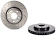 SET-BR246421251207-2 Front Brake Disc, Coated, Cross-Drilled, 5 Lugs, 295 mm, 2.0L, 4Cyl