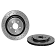 SET-BR246421251207 Front and Rear Brake Disc, Front-Cross-Drilled/Rear-Cross-drilled and Slotted, 2.0L, 4Cyl