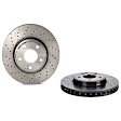 SET-BR246421251207 Front and Rear Brake Disc, Front-Cross-Drilled/Rear-Cross-drilled and Slotted, 2.0L, 4Cyl