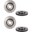 SET-BR246421271207-2 Front Brake Disc, Coated, Cross-Drilled, 5 Lugs, 320 mm, 2.0L, 4Cyl