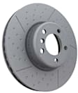 SET-BR34106797602-2 Front Brake Disc, Cross-drilled and Slotted