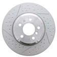 SET-BR34106797606-C Front and Rear Brake Disc, Front-Plain Surface/Rear-Cross-drilled and Slotted