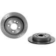 SET-BR34111502891-C Front and Rear Brake Disc, Coated, Front-Plain Surface/Rear-Cross-Drilled, 4 Lugs