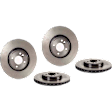 SET-BR34116768933-2 Front Brake Disc, Plain Surface