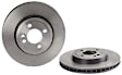 SET-BR34116858651-2 Front Brake Disc, Coated, Plain Surface, 4 Lugs, 279.91 mm
