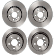 SET-BR34116866297-A Front and Rear Brake Disc, Coated, Plain Surface, 5 Lugs