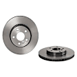 SET-BR34116866297-A Front and Rear Brake Disc, Coated, Plain Surface, 5 Lugs