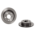 SET-BR34116866297-A Front and Rear Brake Disc, Coated, Plain Surface, 5 Lugs