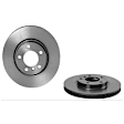 SET-BR34119811538-A Front and Rear Brake Disc, Coated, Plain Surface, 5 Lugs