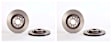 SET-BR3QF615301F Front and Rear Brake Disc, Plain Surface