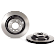 SET-BR7L8615301A Front and Rear Brake Disc, Coated, Plain Surface, 5 Lugs