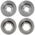 SET-BR907421010007-B Front and Rear Brake Disc, Coated, Plain Surface, 6 Lugs