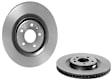 SET-BR95B615601G-2 Rear Brake Disc, Coated, Plain Surface, 5 Lugs, 330 mm