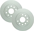 SET-BS14011491-2 Rear Brake Disc, Geomet Coated, Plain Surface, Solid, 5 Lugs, 271.8 mm, QuietCast Series