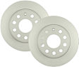 SET-BS14011492-2 Rear Brake Disc, Geomet Coated, Plain Surface, Solid, 5 Lugs, 252.8 mm, QuietCast Series