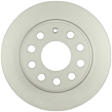 SET-BS14011492-2 Rear Brake Disc, Geomet Coated, Plain Surface, Solid, 5 Lugs, 252.8 mm, QuietCast Series