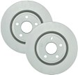 2014 Dodge Durango - Front Brake Disc, Geomet Coated, Plain Surface, Vented, 5 Lugs, 350 mm, 3.6L 6Cyl, QuietCast Series