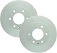 SET-BS16011499-2 Front Brake Disc, Geomet Coated, Plain Surface, Vented, 6 Lugs, 299.6 mm, QuietCast Series