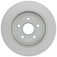 2016 Jeep Grand Cherokee - Rear Brake Disc, Geomet Coated, Plain Surface, Vented, 5 Lugs, 330 mm, 5.7L 8Cyl, QuietCast Series