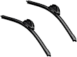SET-BS16CA-B Front, Driver and Passenger Side Wiper Blades