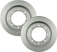 SET-BS20010341-2 Rear Brake Disc, Geomet Coated, Plain Surface, Vented, 8 Lugs, 325.8 mm, QuietCast Series