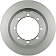 SET-BS20010341-2 Rear Brake Disc, Geomet Coated, Plain Surface, Vented, 8 Lugs, 325.8 mm, QuietCast Series
