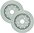 2016 Ford Flex - Front Brake Disc, Geomet Coated, Plain Surface, Vented, 5 Lugs, 352 mm, with Heavy Duty Brakes, 3.5L 6Cyl, QuietCast Series