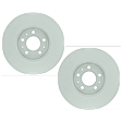 SET-BS25010700-2 Front Brake Disc, Geomet Coated, Plain Surface, Vented, 5 Lugs, 295.8 mm