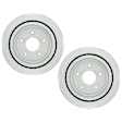 2009 Chevrolet Corvette - Rear Brake Disc, Geomet Coated, Plain Surface, Vented, 5 Lugs, Naturally Aspirated, 6.2L 8Cyl