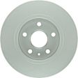 SET-BS25011440-2 Front Brake Disc, Geomet Coated, Plain Surface, Vented, 5 Lugs, 296 mm, QuietCast Series