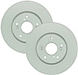 SET-BS26011577-2 Front Brake Disc, Geomet Coated, Plain Surface, Vented, 5 Lugs, 293 mm, QuietCast Series