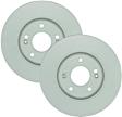 2014 Hyundai Veloster - Front Brake Disc, Geomet Coated, Plain Surface, Vented, 5 Lugs, 300 mm, Turbocharged, 1.6L 4Cyl, QuietCast Series