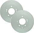 SET-BS28011450-2 Rear Brake Disc, Geomet Coated, Plain Surface, Solid, 5 Lugs, 3.3L, 6Cyl, QuietCast Series