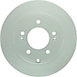 SET-BS28011450-2 Rear Brake Disc, Geomet Coated, Plain Surface, Solid, 5 Lugs, 3.3L, 6Cyl, QuietCast Series