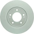SET-BS28011552-2 Rear Brake Disc, Geomet Coated, Plain Surface, Solid, 5 Lugs, 261.9 mm, QuietCast Series
