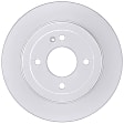 2021 Hyundai Accent - Rear Brake Disc, Geomet Coated, Plain Surface, Solid, 4 Lugs, 262 mm, 1.6L 4Cyl, QuietCast Series