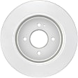 2021 Hyundai Accent - Rear Brake Disc, Geomet Coated, Plain Surface, Solid, 4 Lugs, 262 mm, 1.6L 4Cyl, QuietCast Series