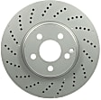2016 Mercedes Benz E350 - Front Brake Disc, Geomet Coated, Cross-Drilled, Vented, 5 Lugs, QuietCast Series