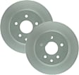 2007 Nissan 350Z - Rear Brake Disc, Geomet Coated, Plain Surface, Vented, 5 Lugs, 307.7 mm, Coupe, With 308 (mm) Diameter Brake Rotor, 3.5L 6Cyl, QuietCast Series