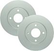 2012 Nissan Versa - Front Brake Disc, Geomet Coated, Plain Surface, Vented, 4 Lugs, 279.8 mm, 1.8L 4Cyl, QuietCast Series