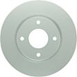 2012 Nissan Versa - Front Brake Disc, Geomet Coated, Plain Surface, Vented, 4 Lugs, 279.8 mm, 1.8L 4Cyl, QuietCast Series